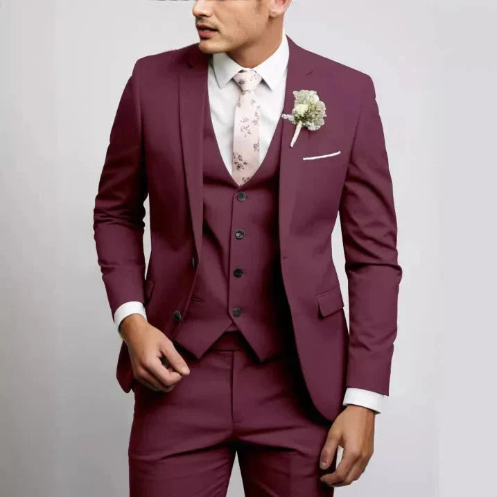 Men's Elegant Wedding Suit with Versatile Design