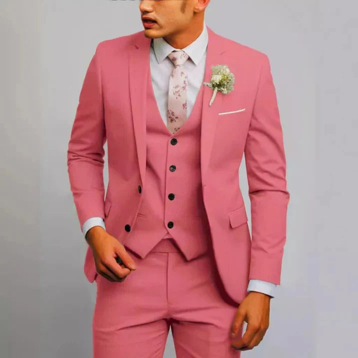 Men's Elegant Wedding Suit with Versatile Design