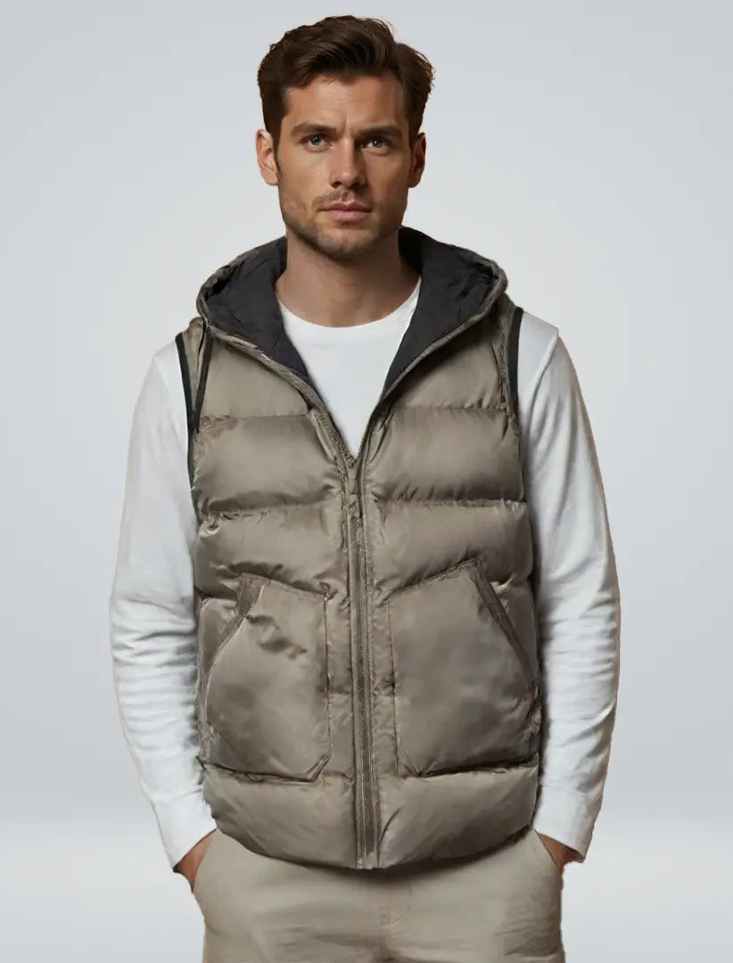 Men's Exclusive Hooded Vest for Stylish Comfort