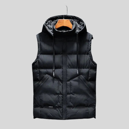 Men's Exclusive Hooded Vest for Stylish Comfort