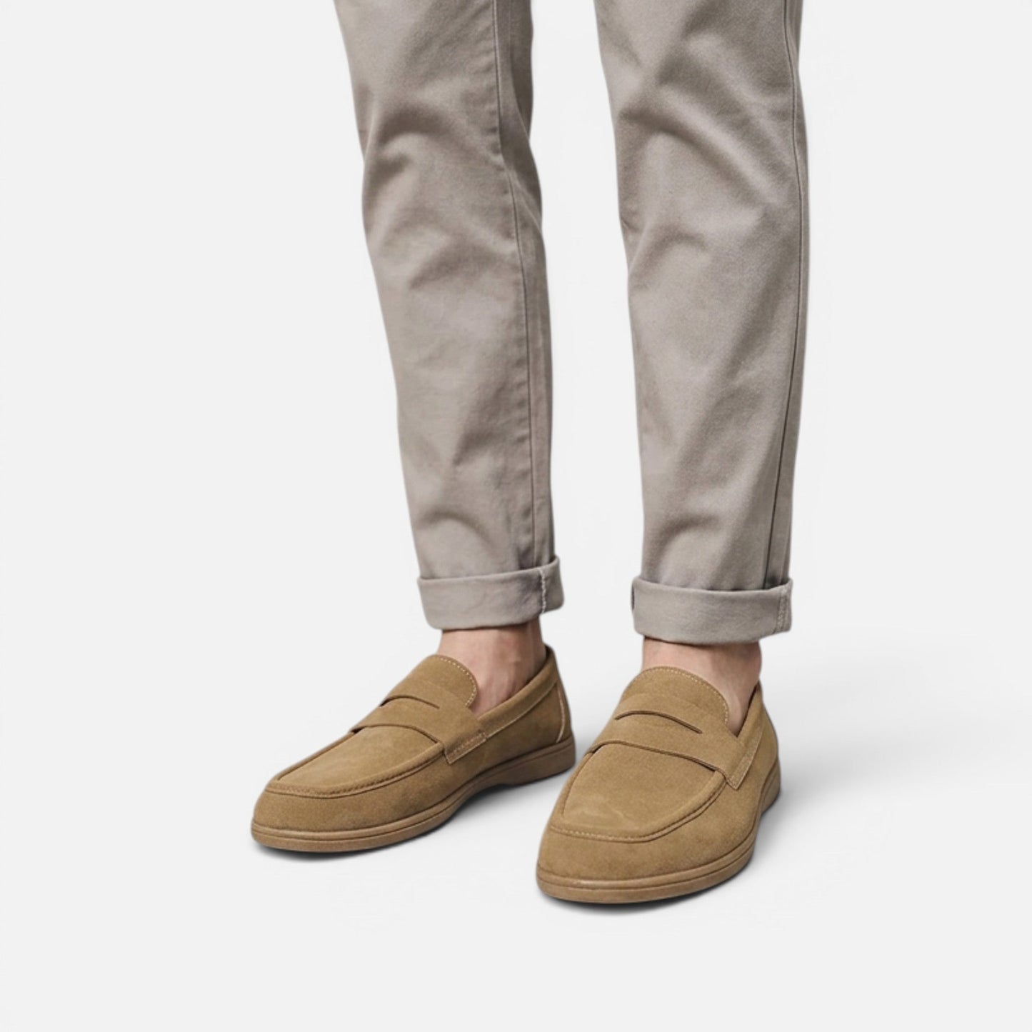 Men's Faux Suede Slip-On Loafers