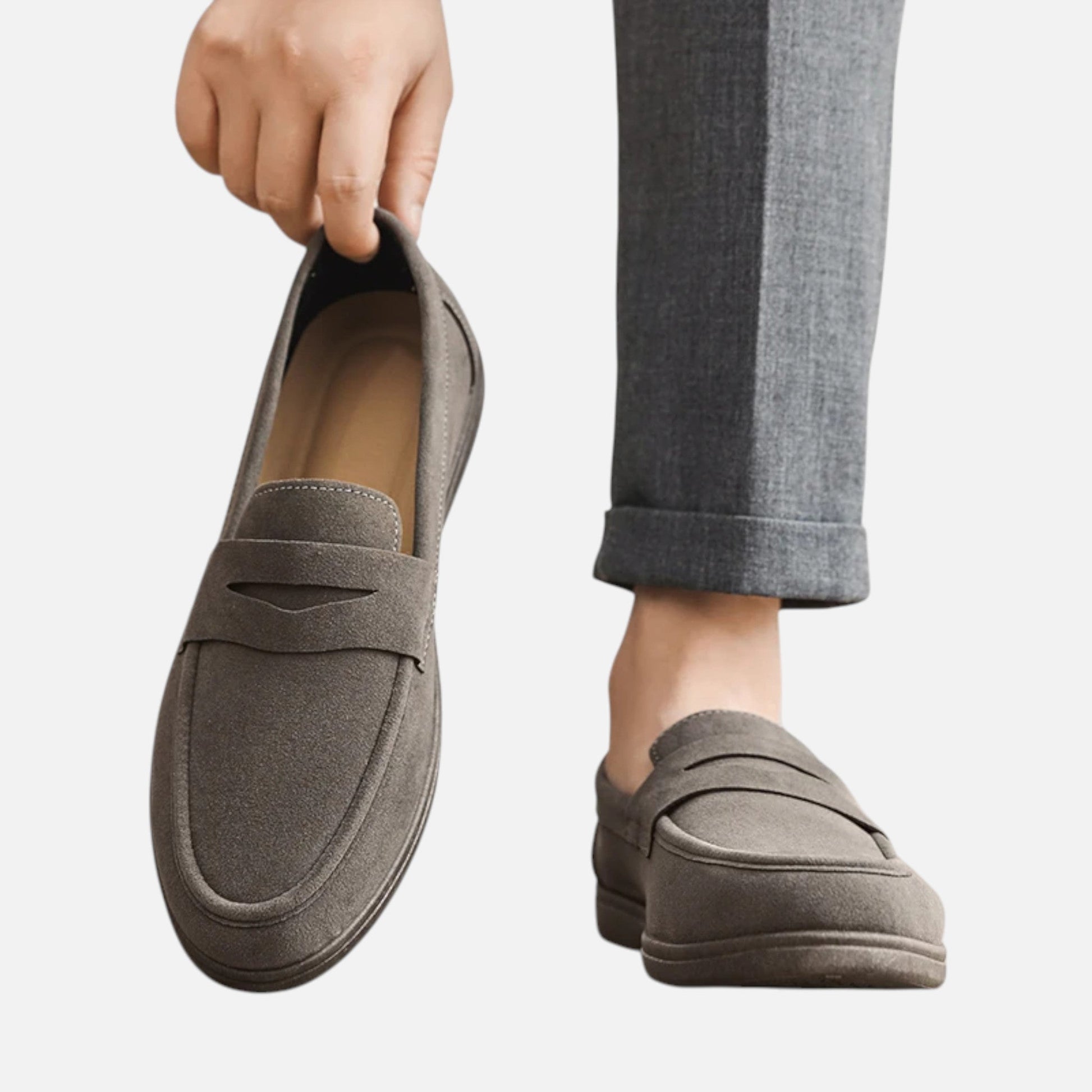 Men's Faux Suede Slip-On Loafers