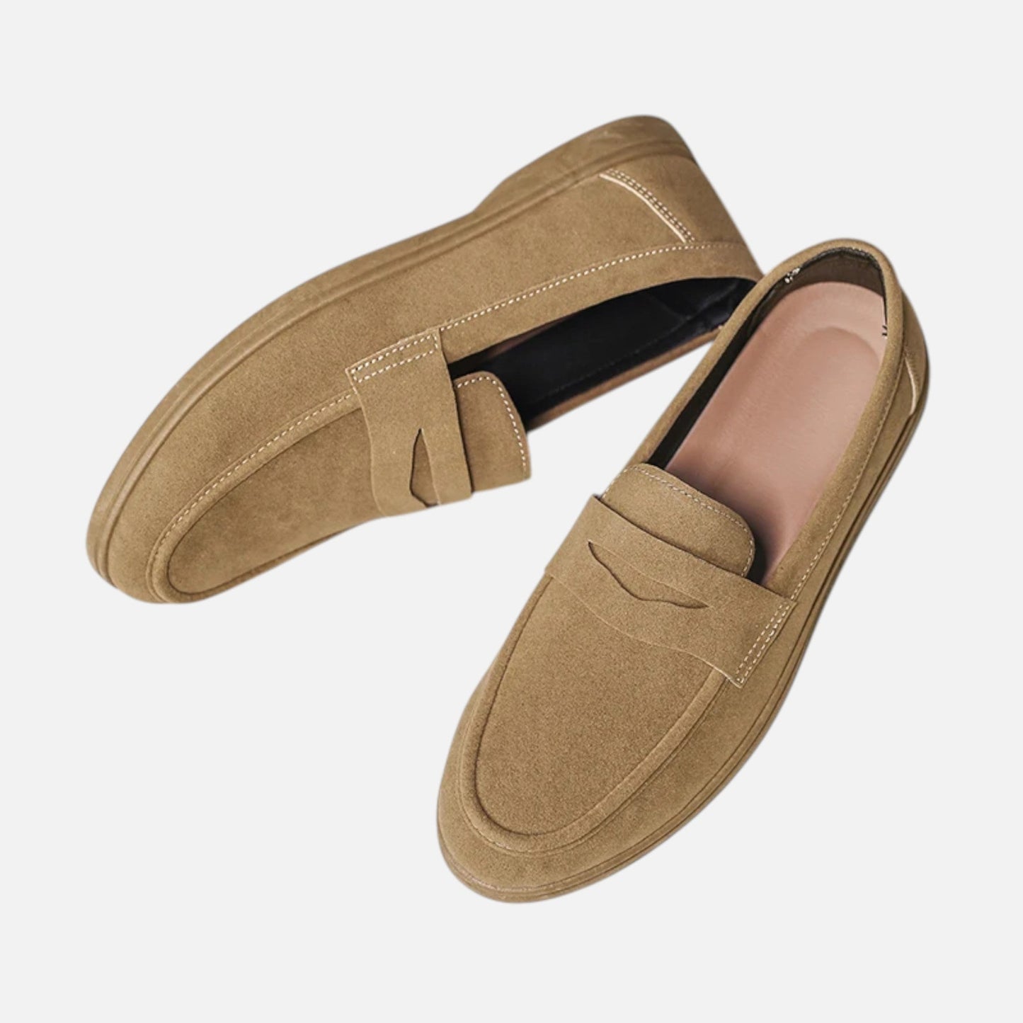 Men's Faux Suede Slip-On Loafers