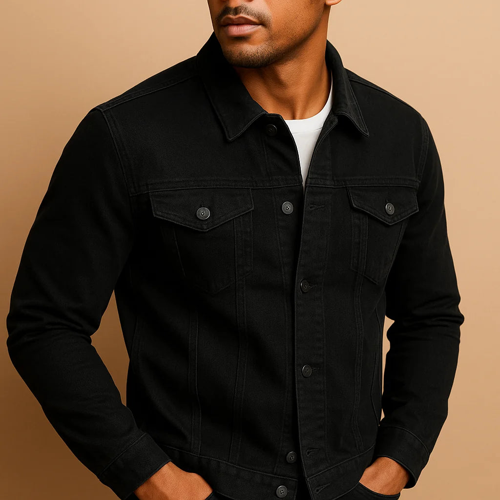 Men's Fitted Long Sleeve Dress Shirt