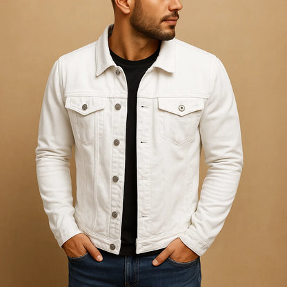 Men's Fitted Long Sleeve Dress Shirt
