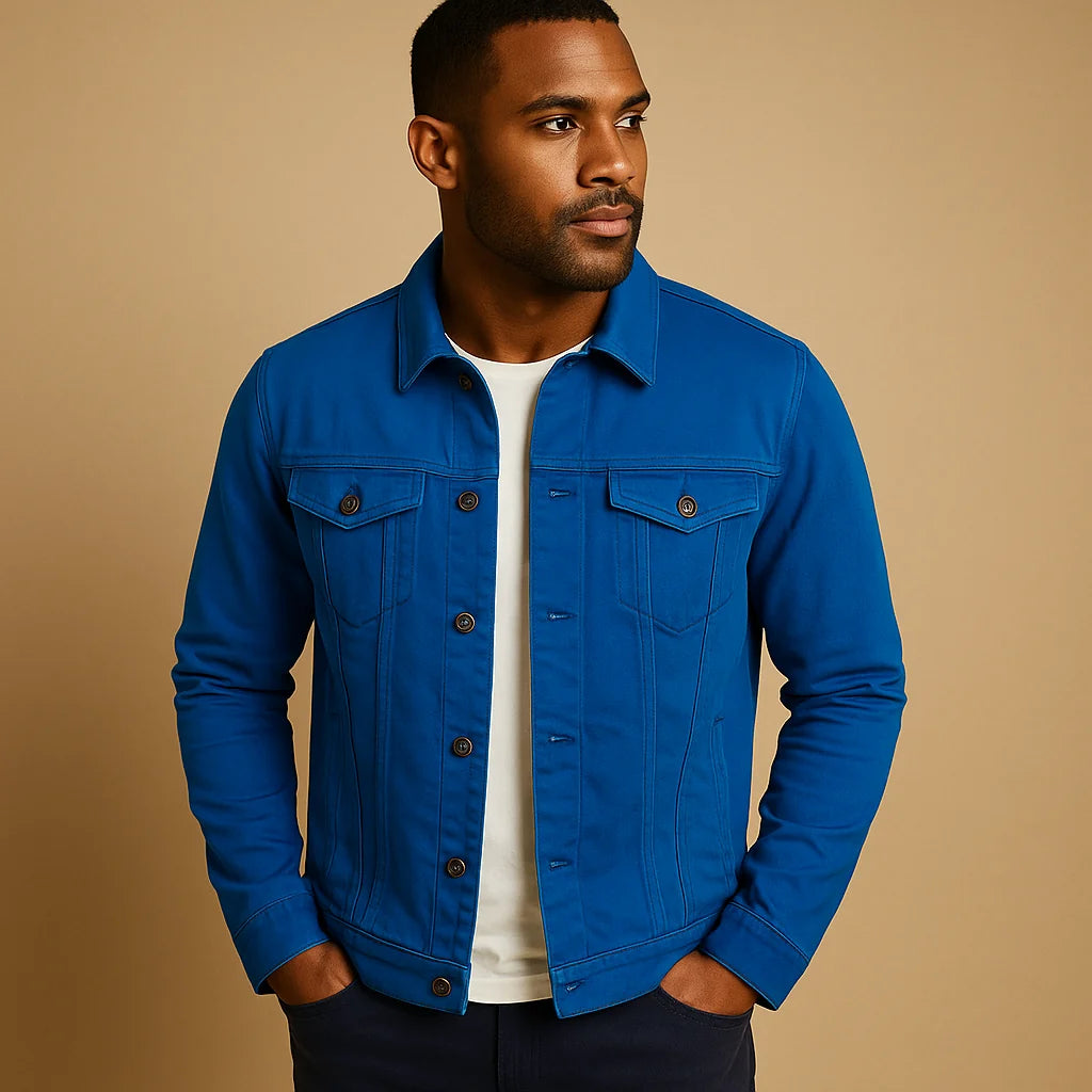 Men's Fitted Long Sleeve Dress Shirt