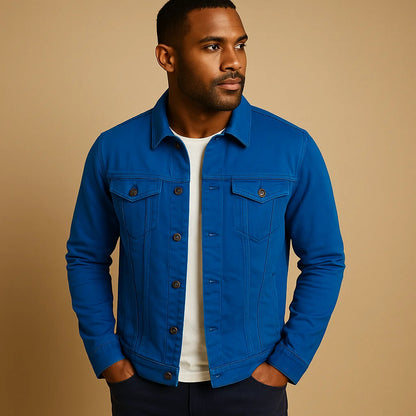 Men's Fitted Long Sleeve Dress Shirt