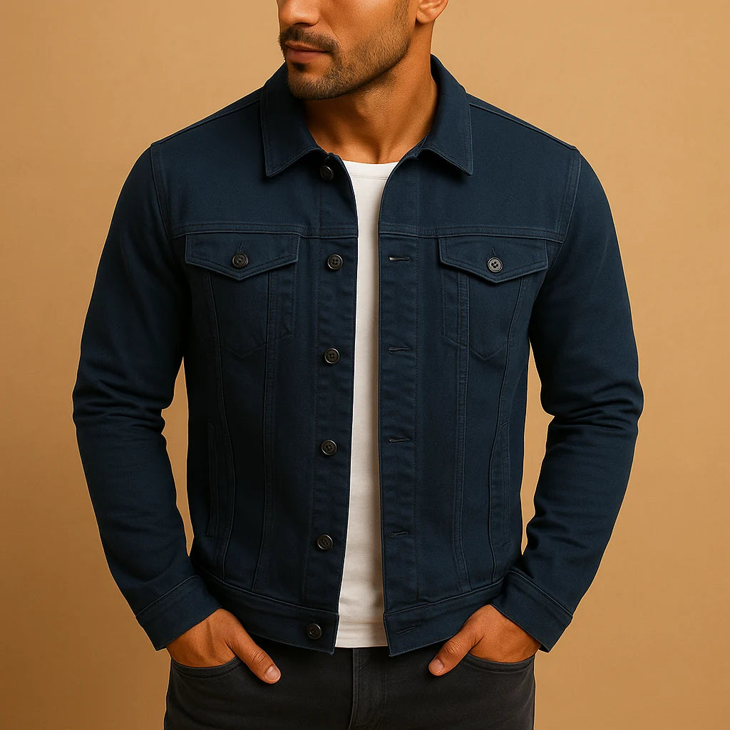 Men's Fitted Long Sleeve Dress Shirt