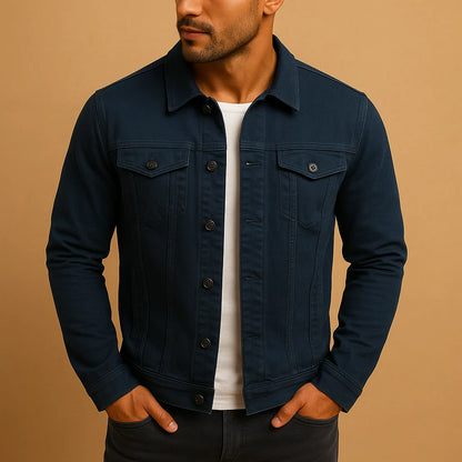 Men's Fitted Long Sleeve Dress Shirt
