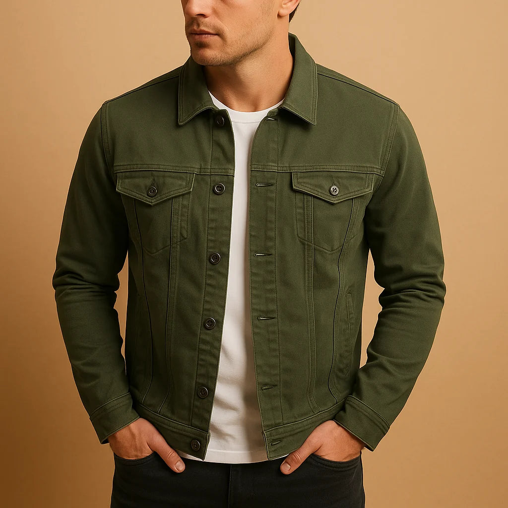 Men's Fitted Long Sleeve Dress Shirt