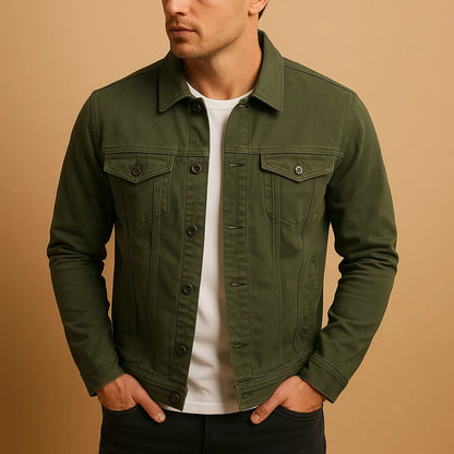 Men's Fitted Long Sleeve Dress Shirt