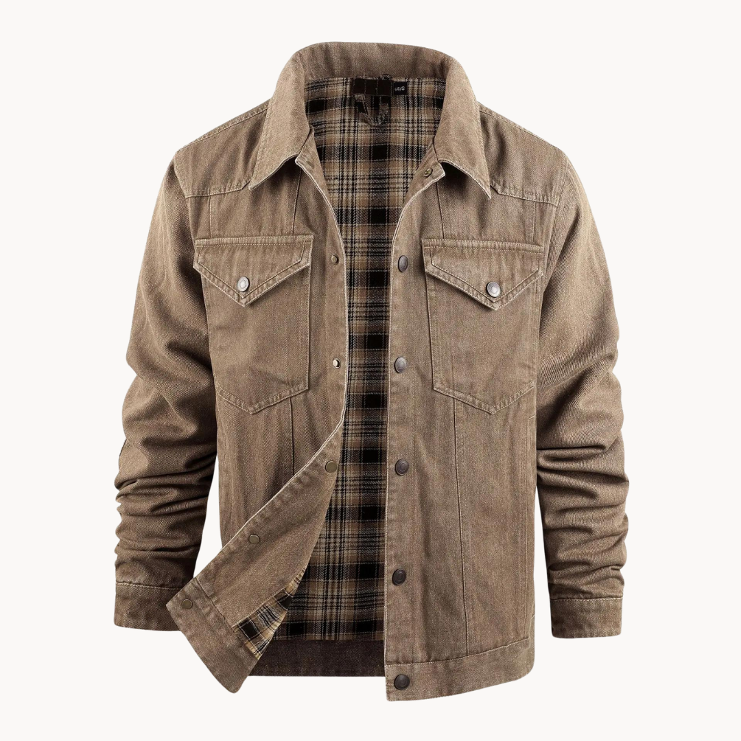 Men's Flannel Lined Shirt Jacket