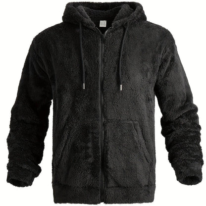 Men's Fleece Hoodie with Zipper and Hood