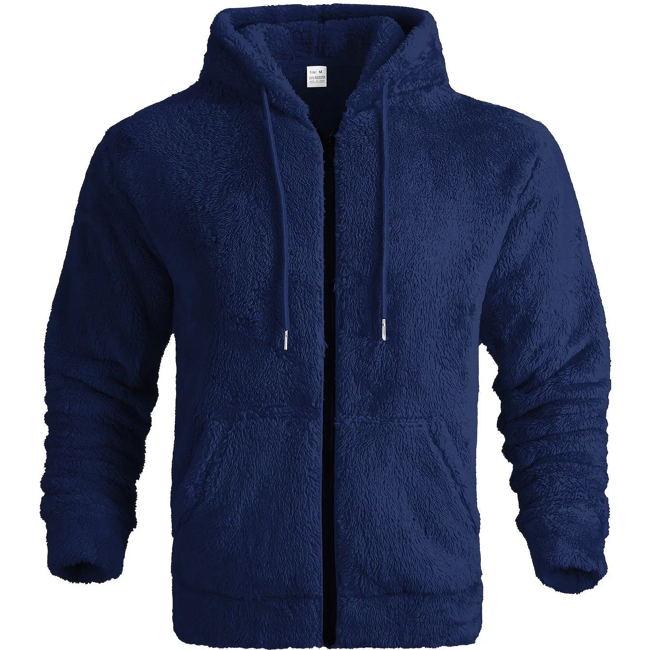 Men's Fleece Hoodie with Zipper and Hood