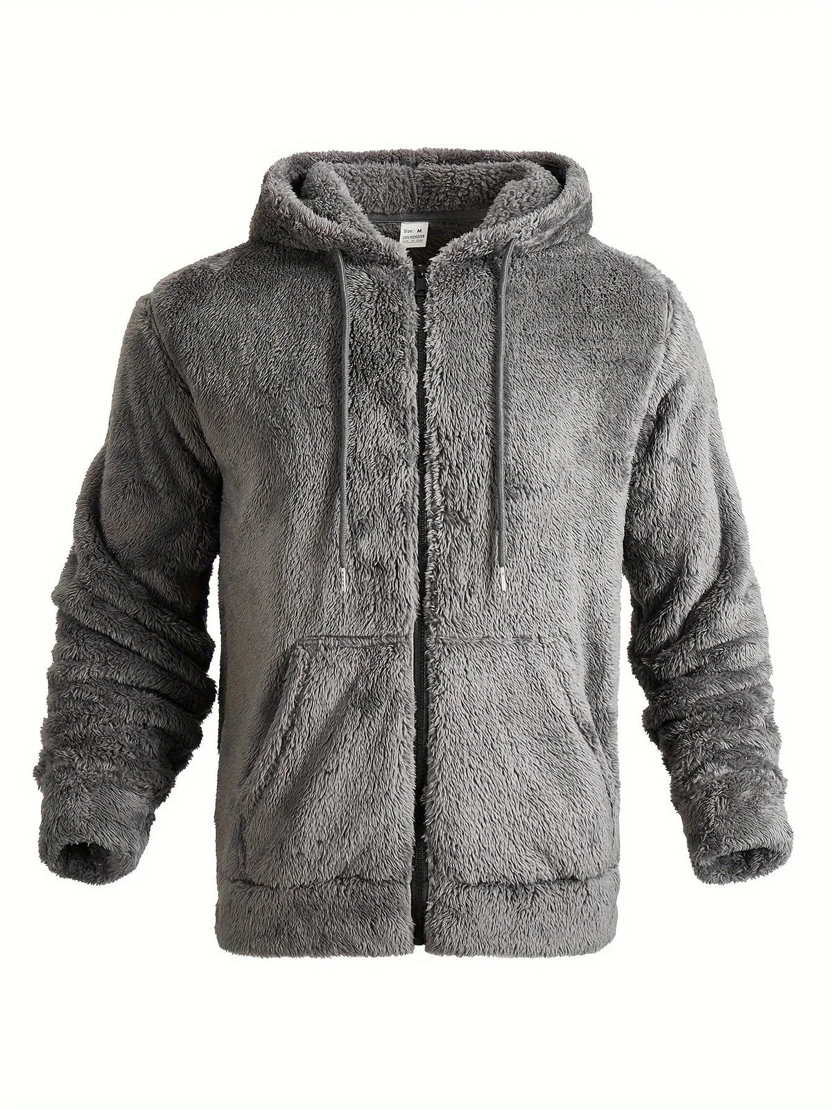 Men's Fleece Hoodie with Zipper and Hood