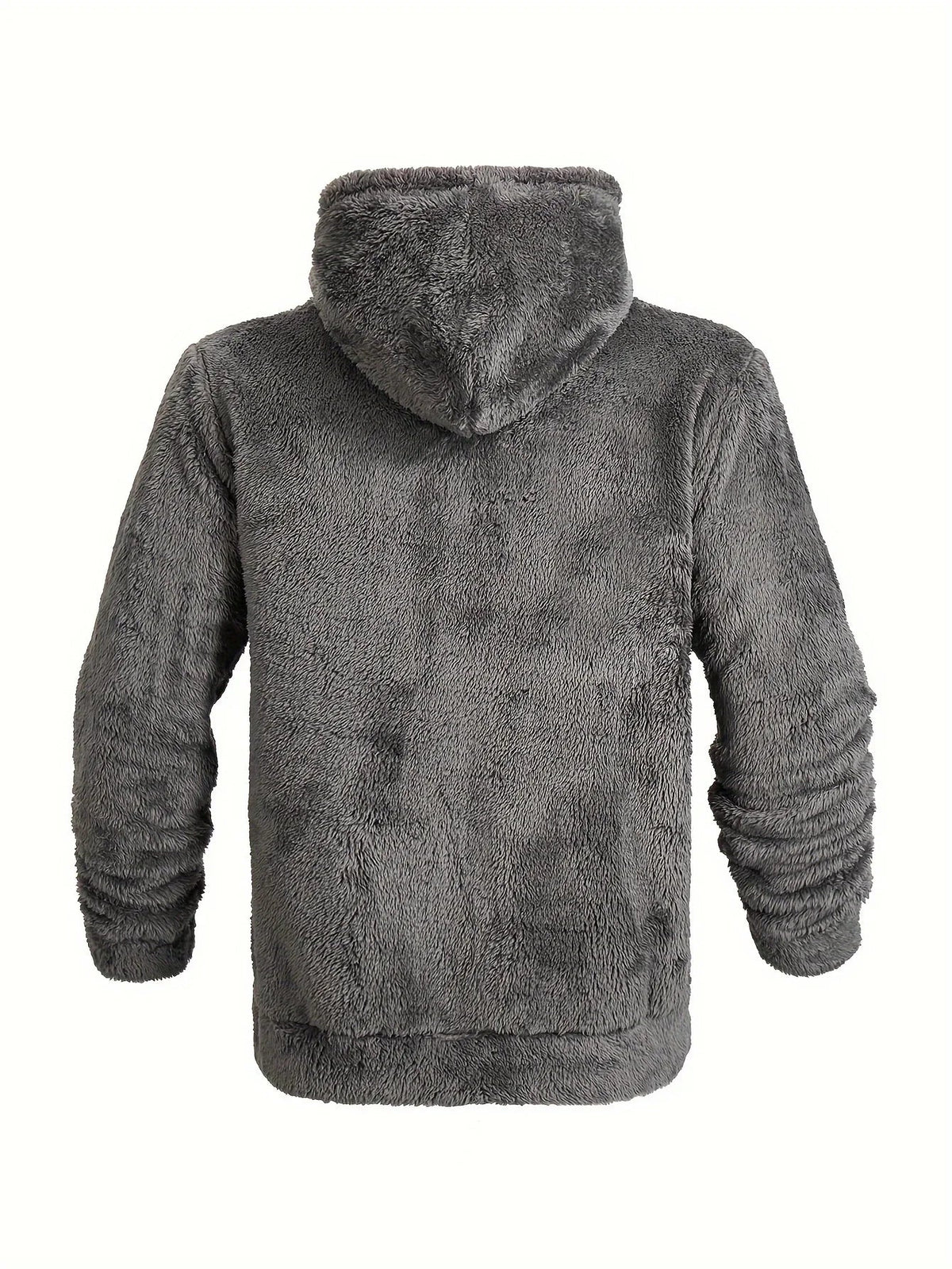 Men's Fleece Hoodie with Zipper and Hood