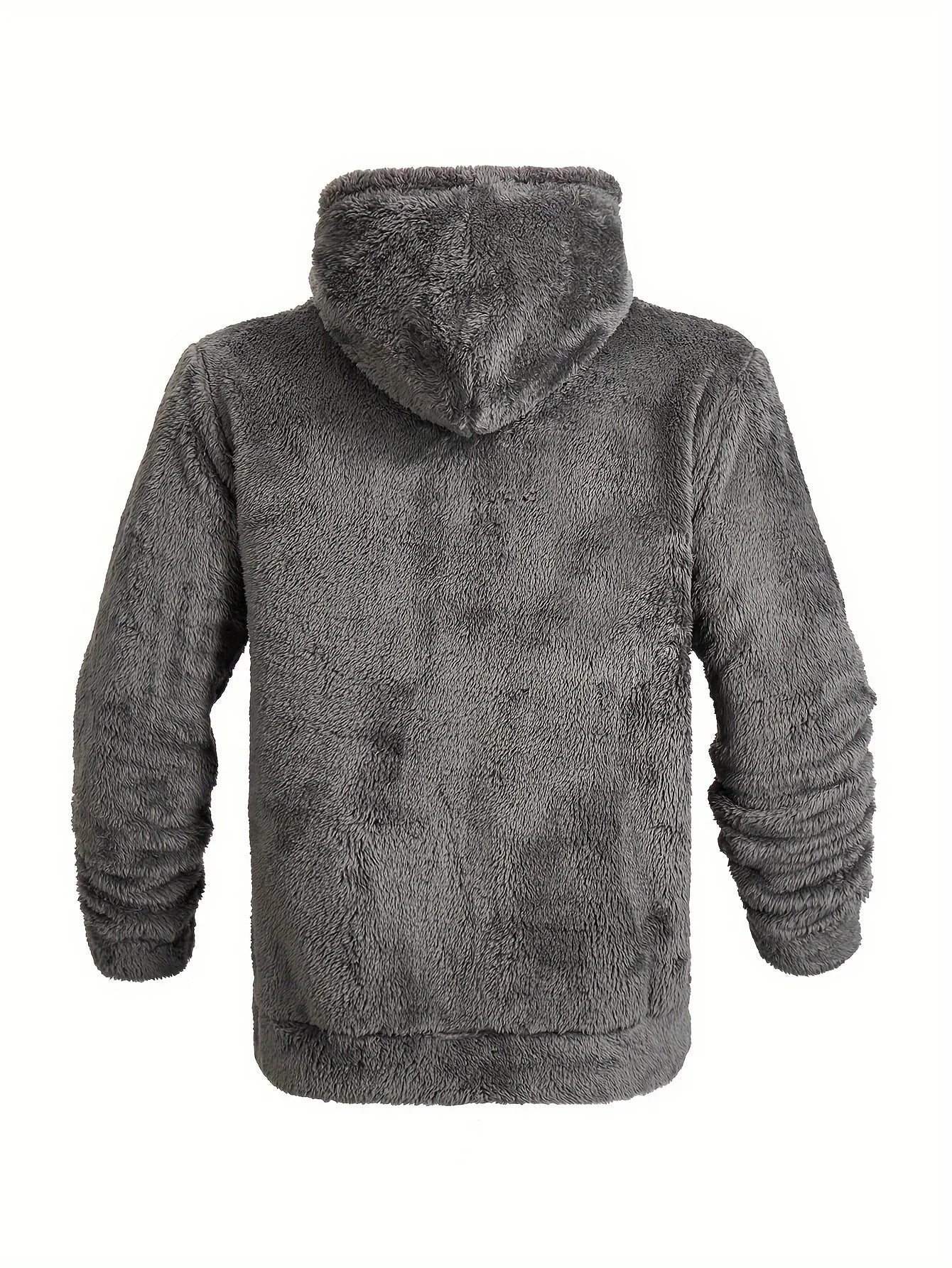 Men's Fleece Hoodie with Zipper and Hood