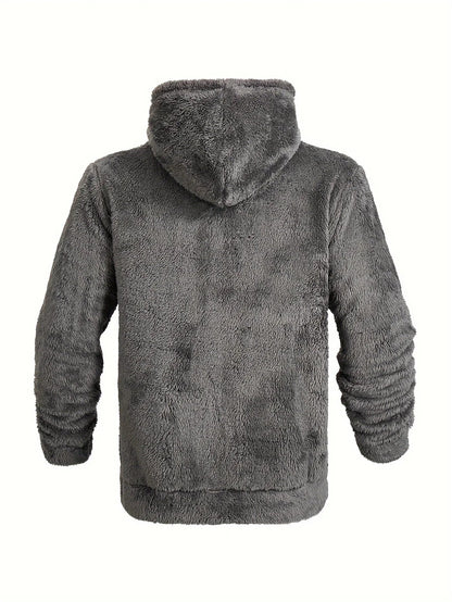 Men's Fleece Hoodie with Zipper and Hood