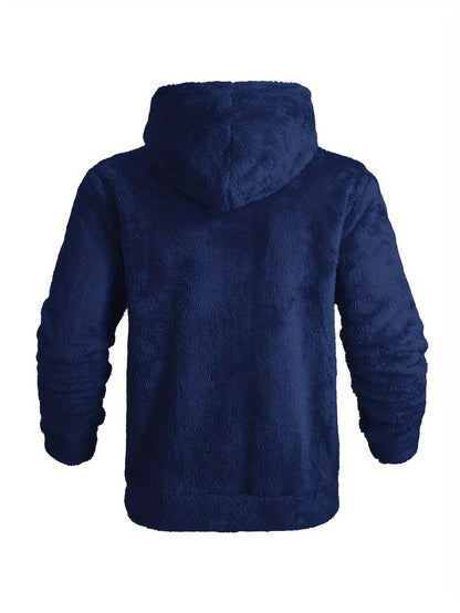 Men's Fleece Hoodie with Zipper and Hood