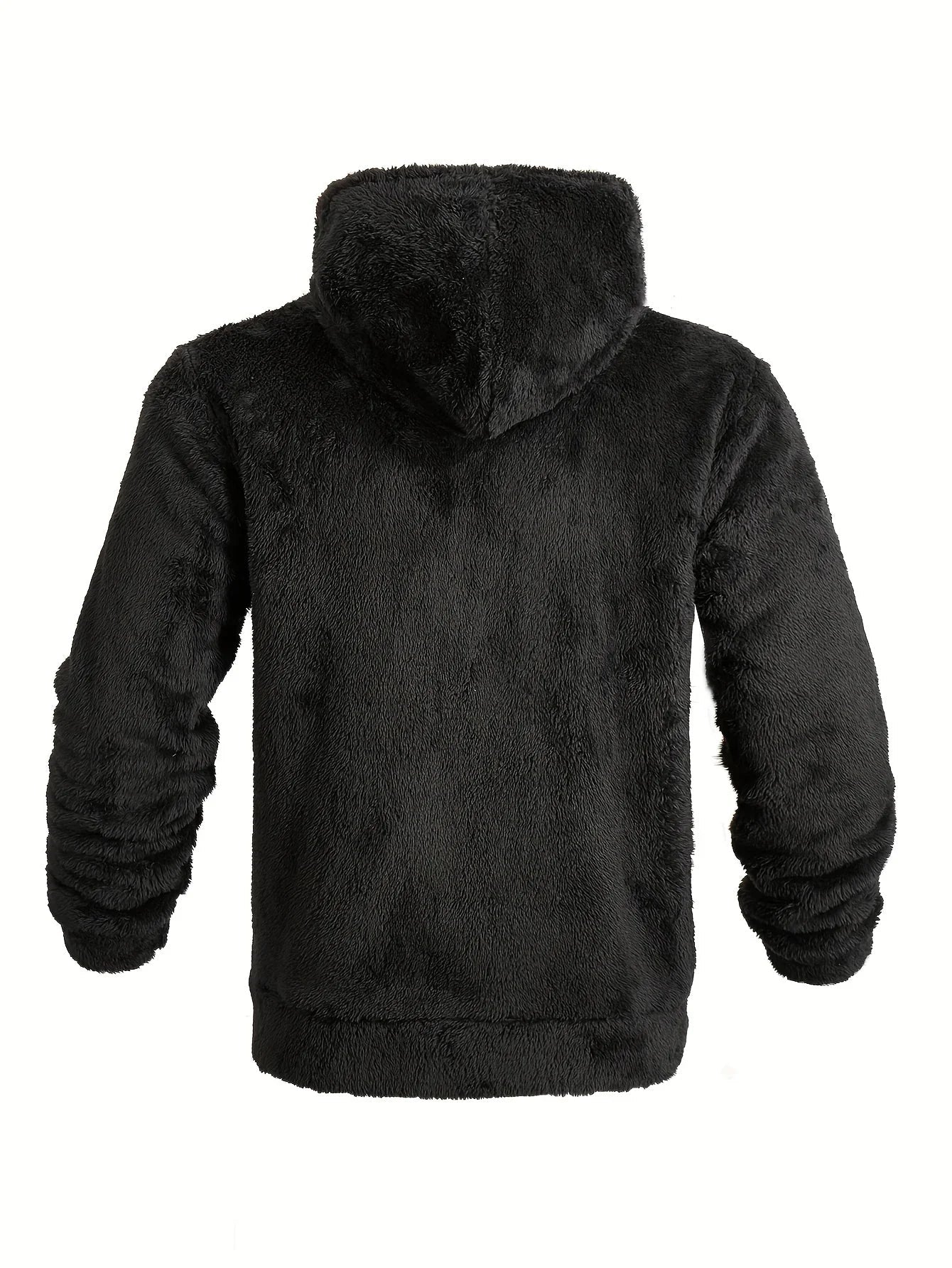Men's Fleece Hoodie with Zipper and Hood