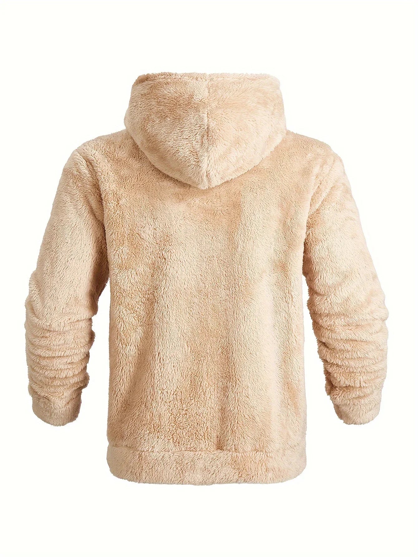 Men's Fleece Hoodie with Zipper and Hood