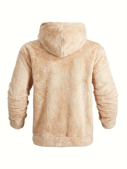 Men's Fleece Hoodie with Zipper and Hood