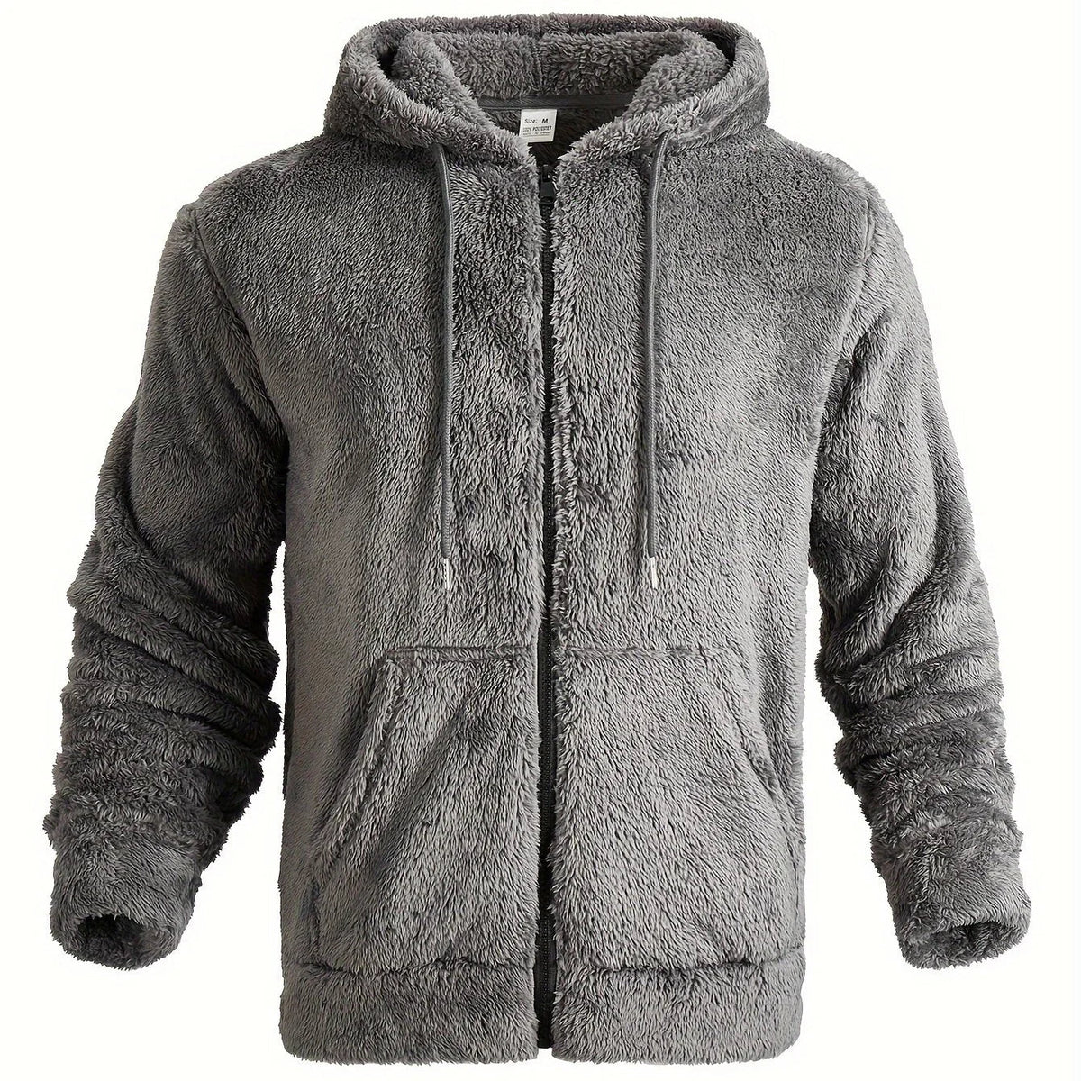 Men's Fleece Hoodie with Zipper and Hood