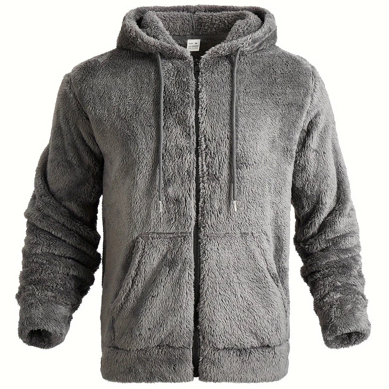 Men's Fleece Hoodie with Zipper and Hood