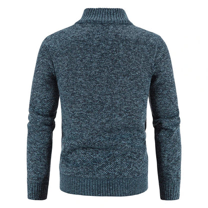 Men's Fleece Jacket Slim-Fit with Zipper for Winter Wear