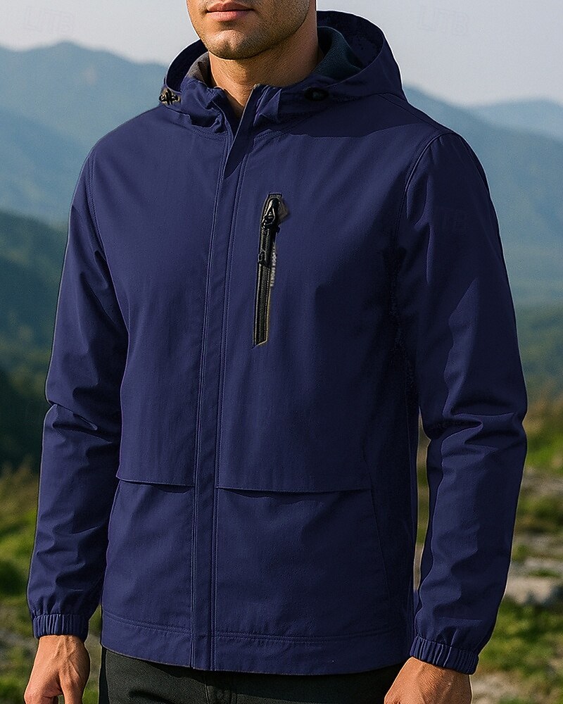 Men's Fleece Jacket with Hood for Winter