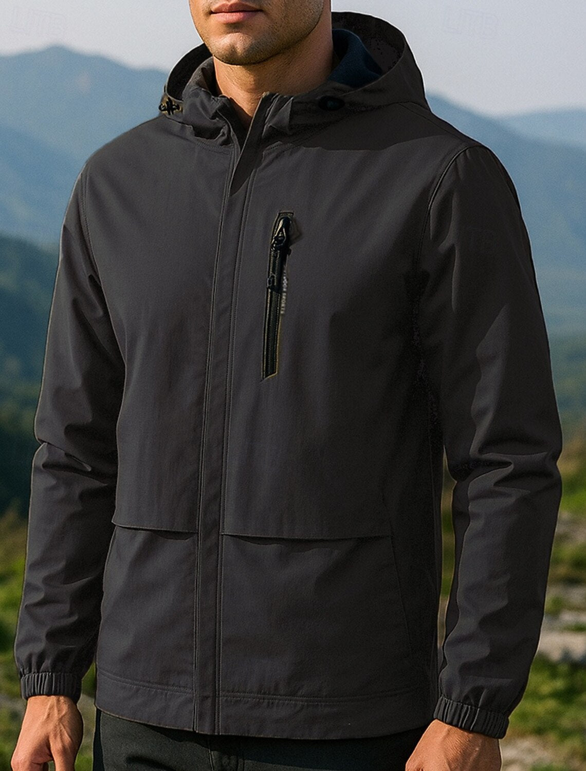 Men's Fleece Jacket with Hood for Winter