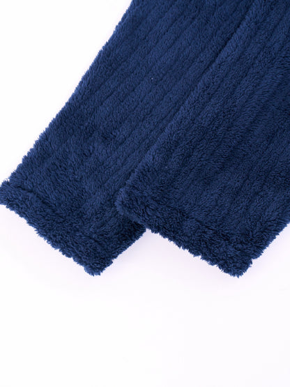 Men's Fleece Kimono Bathrobe - Relaxed Fit Dressing Gown