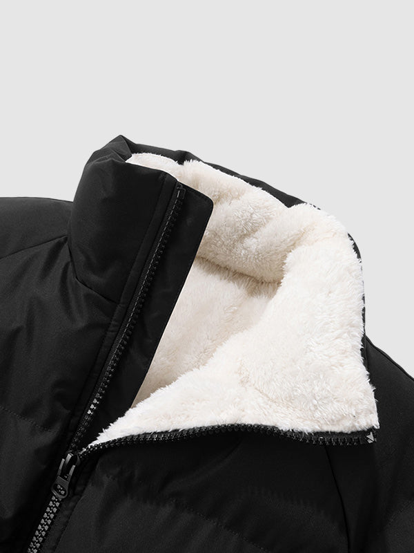 Men's Fleece-Lined Puffer Jacket