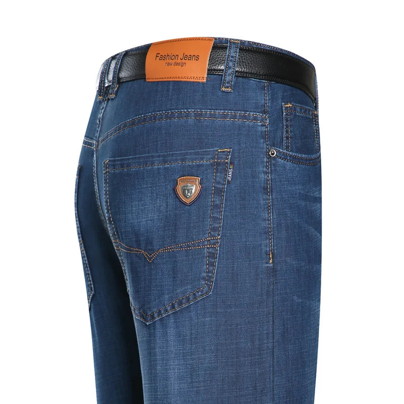 Men's Fleece-Lined Straight Fit Jeans