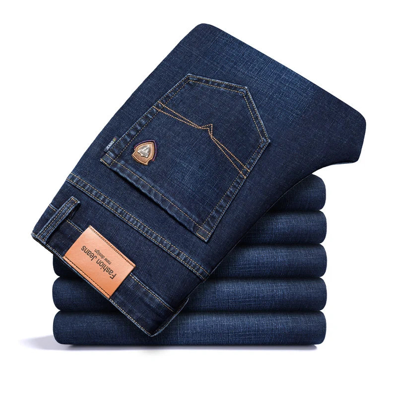 Men's Fleece-Lined Straight Fit Jeans