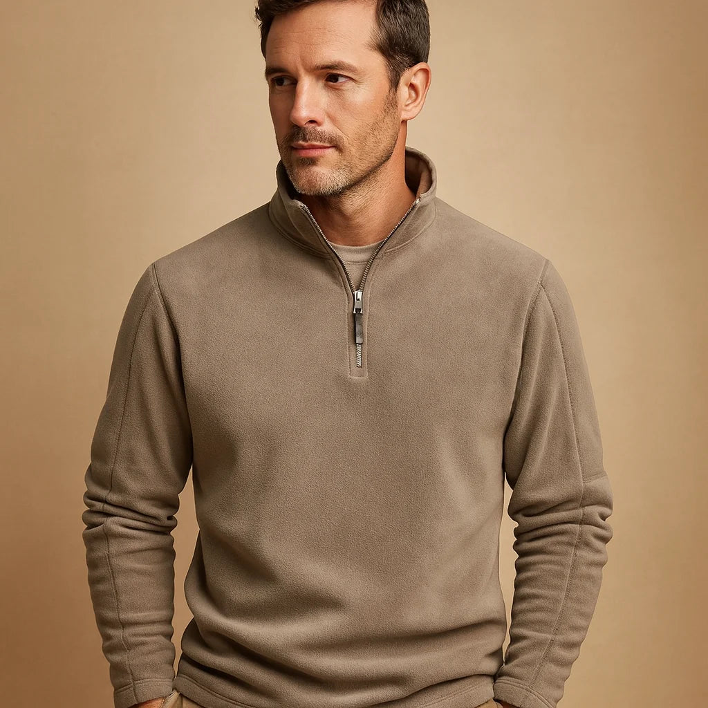 Men's Fleece Pullover with Half Zip