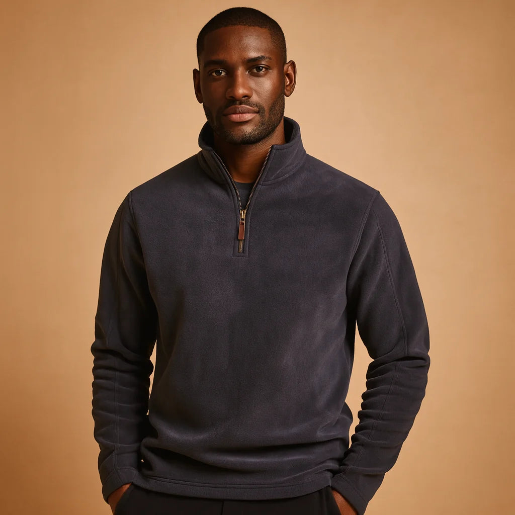 Men's Fleece Pullover with Half Zip