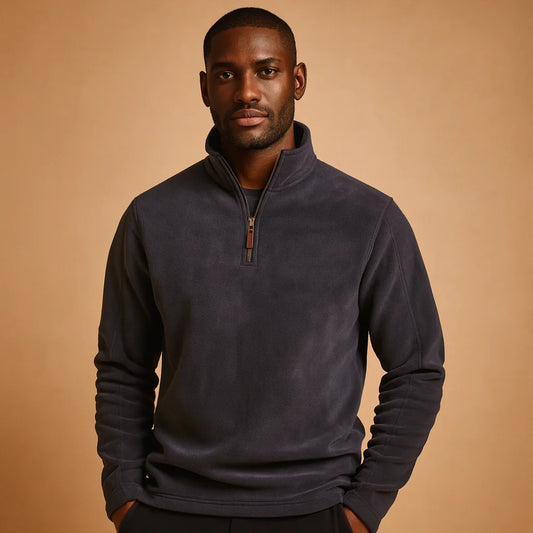 Men's Fleece Pullover with Half Zip
