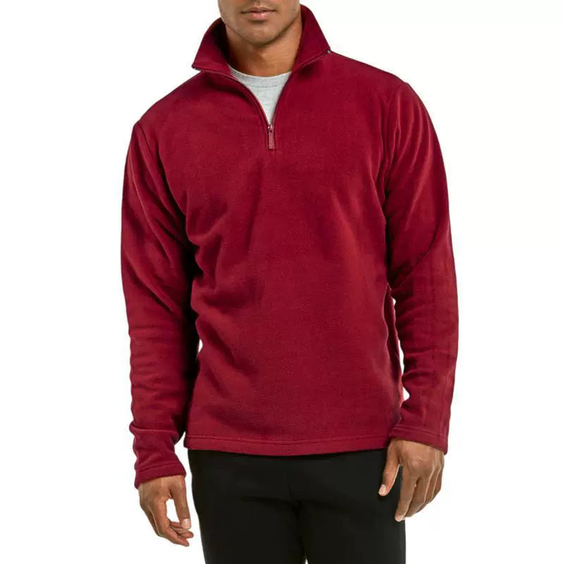 Men's Fleece Quarter Zip Pullover Jacket