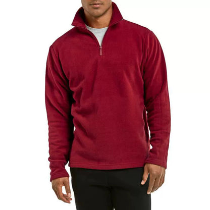 Men's Fleece Quarter Zip Pullover Jacket