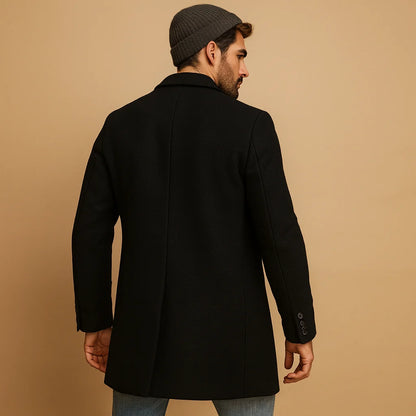 Men's Formal Warm Coat with Thermal Insulation
