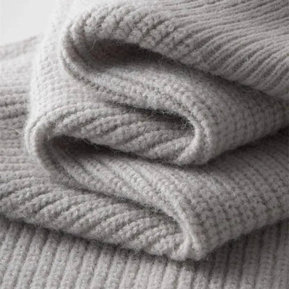 Men's Full-Zip Sweater with Stand-Up Collar