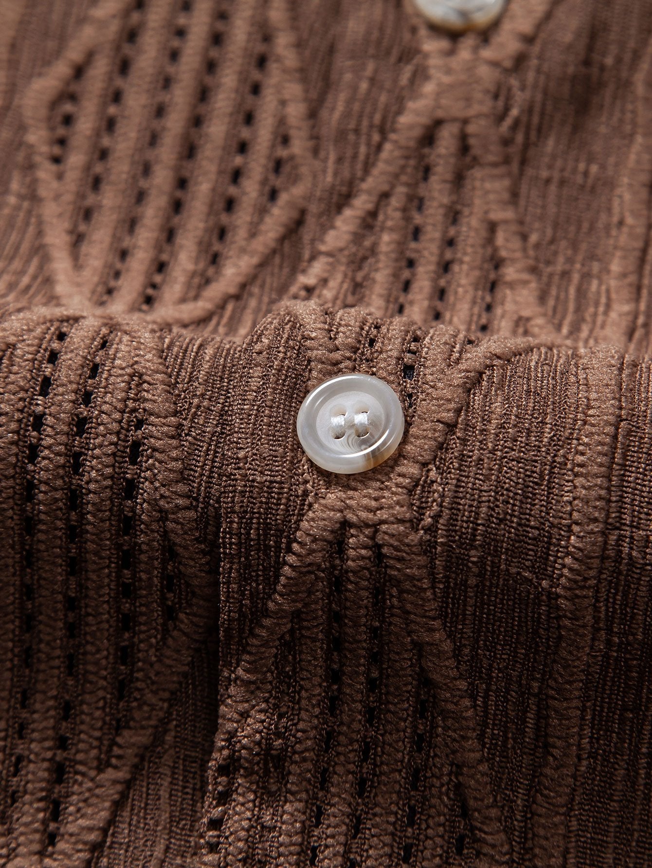 Men's Geometric Jacquard Cuban Shirt