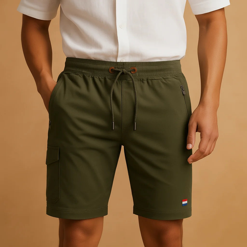 Men's Gym Shorts with Pockets, Breathable Sporty Design