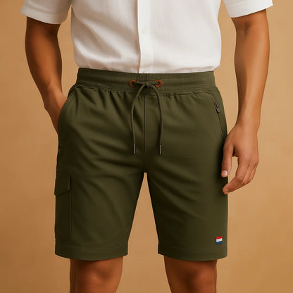 Men's Gym Shorts with Pockets, Breathable Sporty Design
