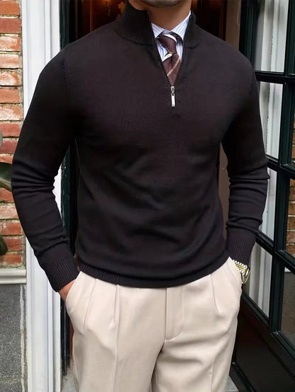 Men's Half-Zip Collar Sweater