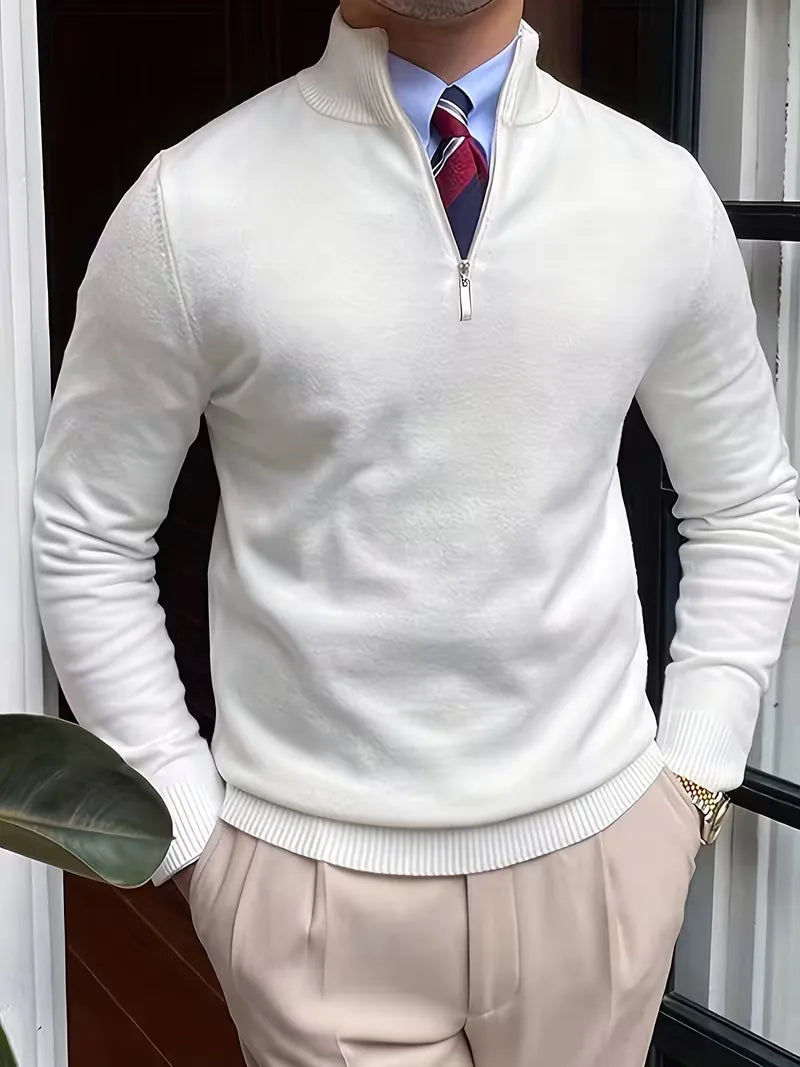 Men's Half-Zip Collar Sweater