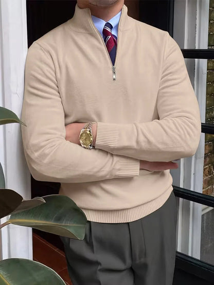 Men's Half-Zip Collar Sweater