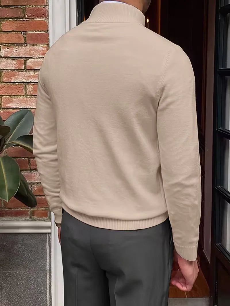 Men's Half-Zip Collar Sweater