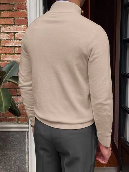 Men's Half-Zip Collar Sweater